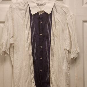 Mojito Collection White and Blue Men's Shirt Sz XL